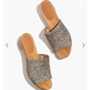 Evelyn Slide Clog in Spotted Calf Hair
